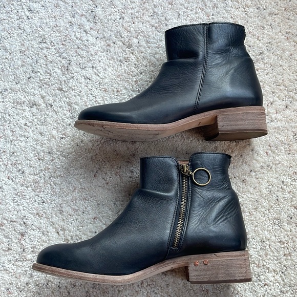 BEEK Quail Black Leather Ankle Boot - Picture 9 of 16